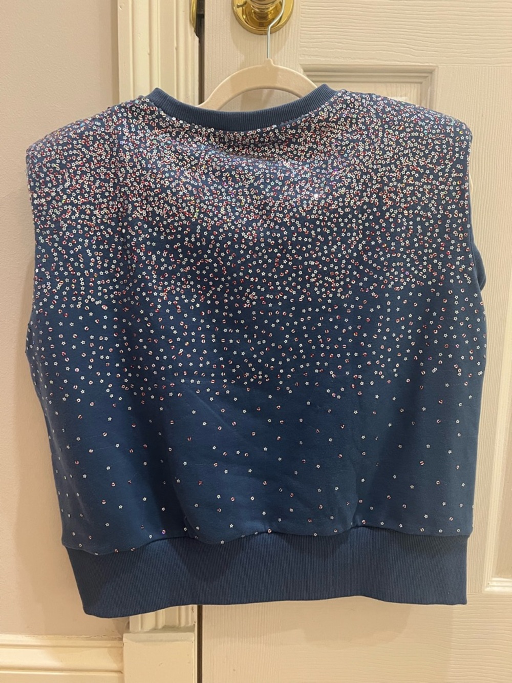 Queen of Sparkles Sequined Navy Short Set - Picture 3 of 7